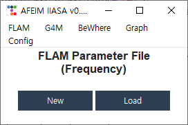 Parameter file dialog